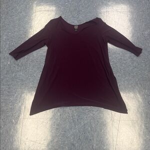 Purple Long Sleeve Tunic Top